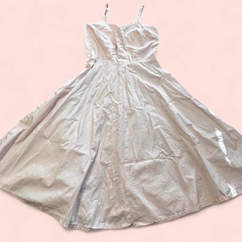 Vintage baby pink cotton dress.
